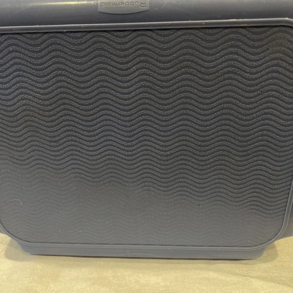 Vtg Large Blue Rubbermaid Step Stool 4200 Heavy‎ Duty Plastic GUC 300# Capacity